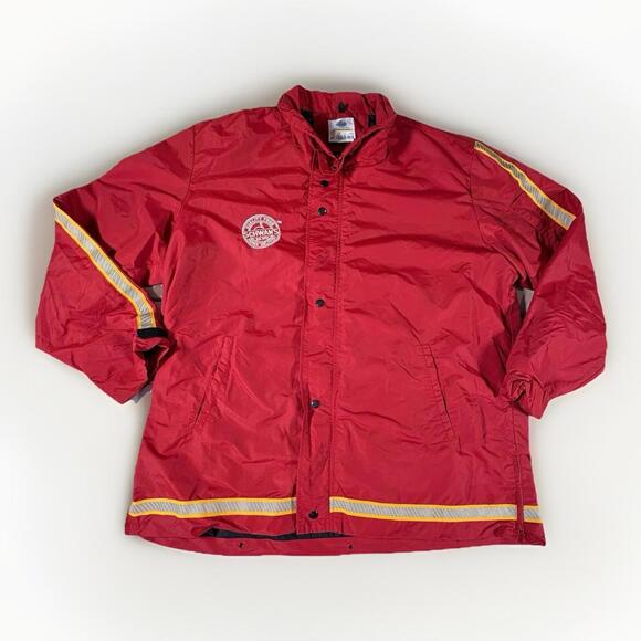 Vintage Schwan's Ice Cream Men’s Red Worker Uniform Jacket Size XL Large (A24)